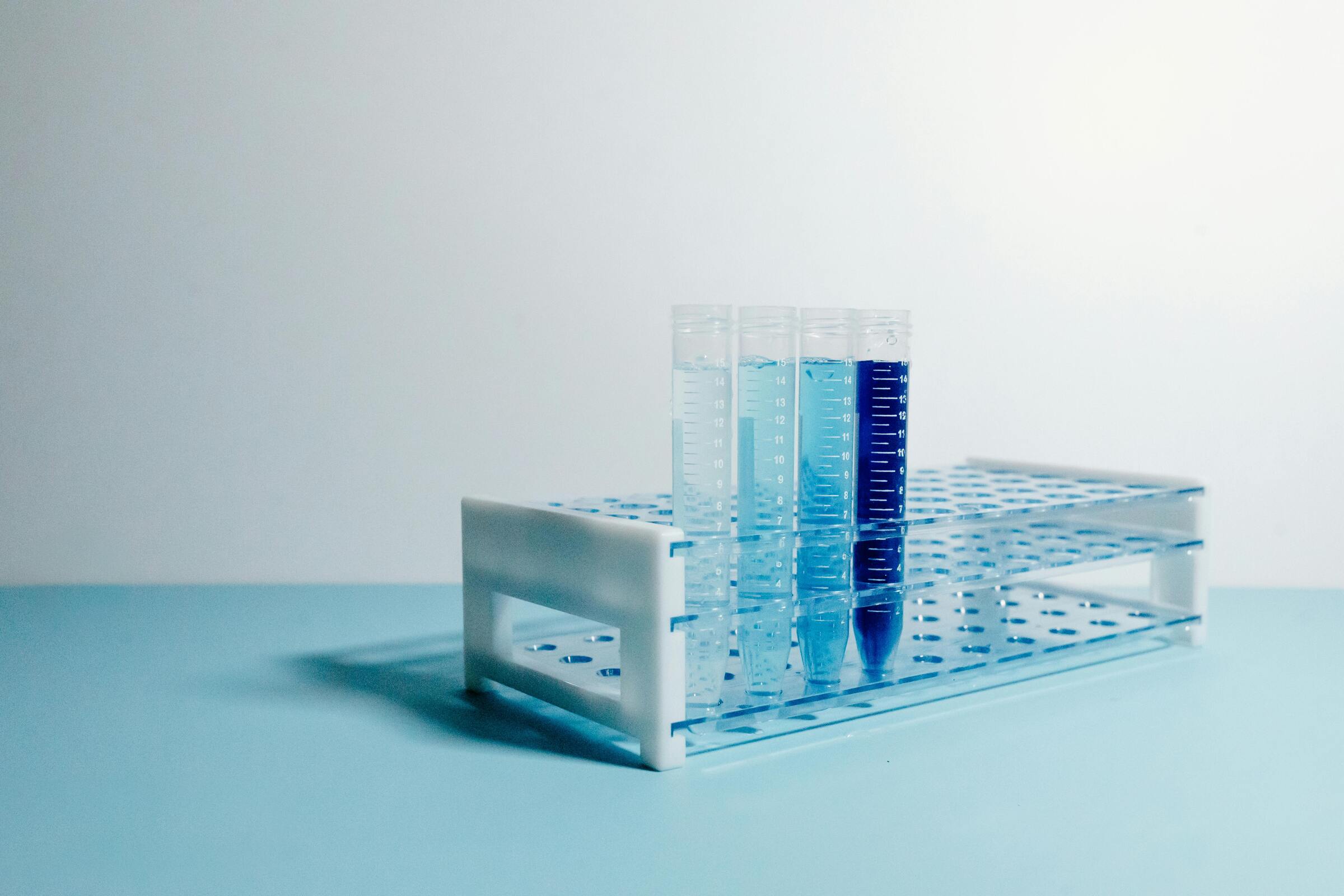 a bunch of test tube in life science collaborating company